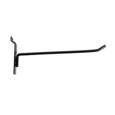 SSWBasics 8 inch Black Peg Hook for Slatwall - Pack of 25