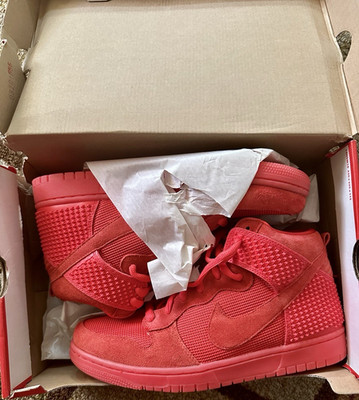 Nike Dunk Hi CMFT Premium 'Red October' 705433-601 Red High Top Sneaker