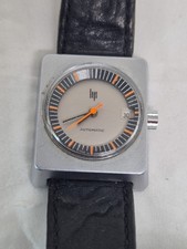 Montre Automatique LIP Femme Vintage acier Anodisé Gris 21 Rubis