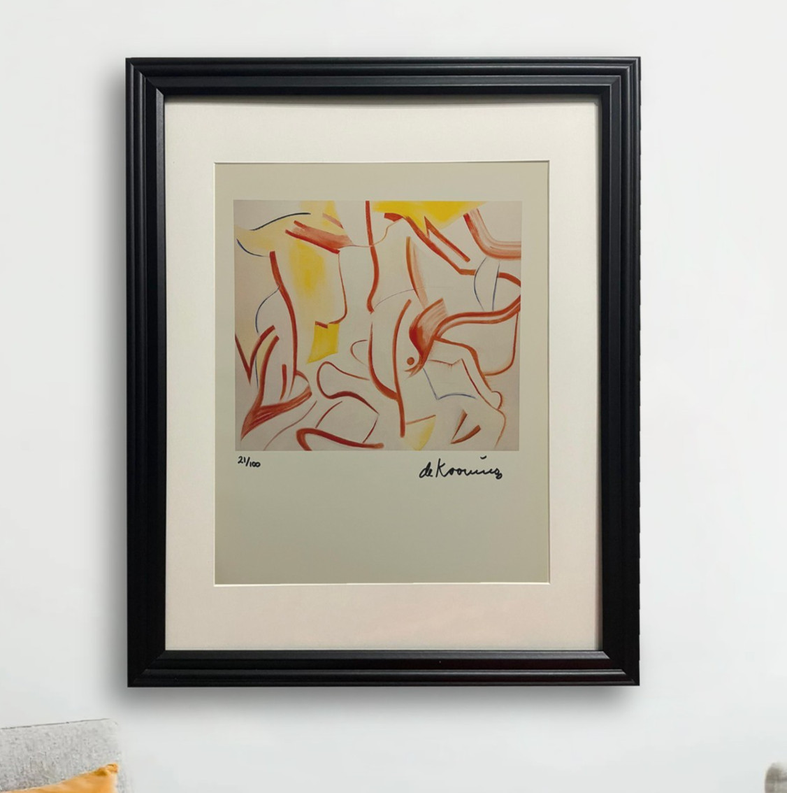 Willem de Kooning Hand-Signed Original Print - COA & +$3,500 Appraisal Included