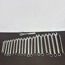 Vintage Lot Of 21 Craftsman Mix 516 To 34 Sae Combination Wrench Set 12-pt Usa