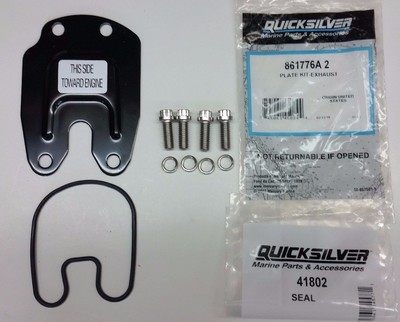 Mercuiser Alpha, Bravo Gimbal Exhaust Block Off Seal Plate Kit 861776A2 & 41802
