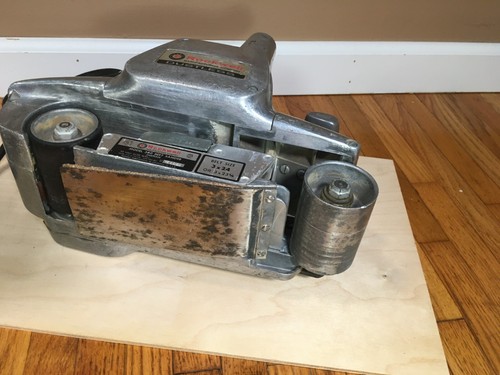 **Vintage MCM ROCKWELL MODEL 360 BELT SANDER DUSTLESS 3 X 24 or 23 3/4 USA WORKS - Picture 14 of 18