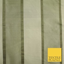 10 COLOURS - Fryetts Luxury Textured Vertical Line Striped 100% PURE SILK Fabric