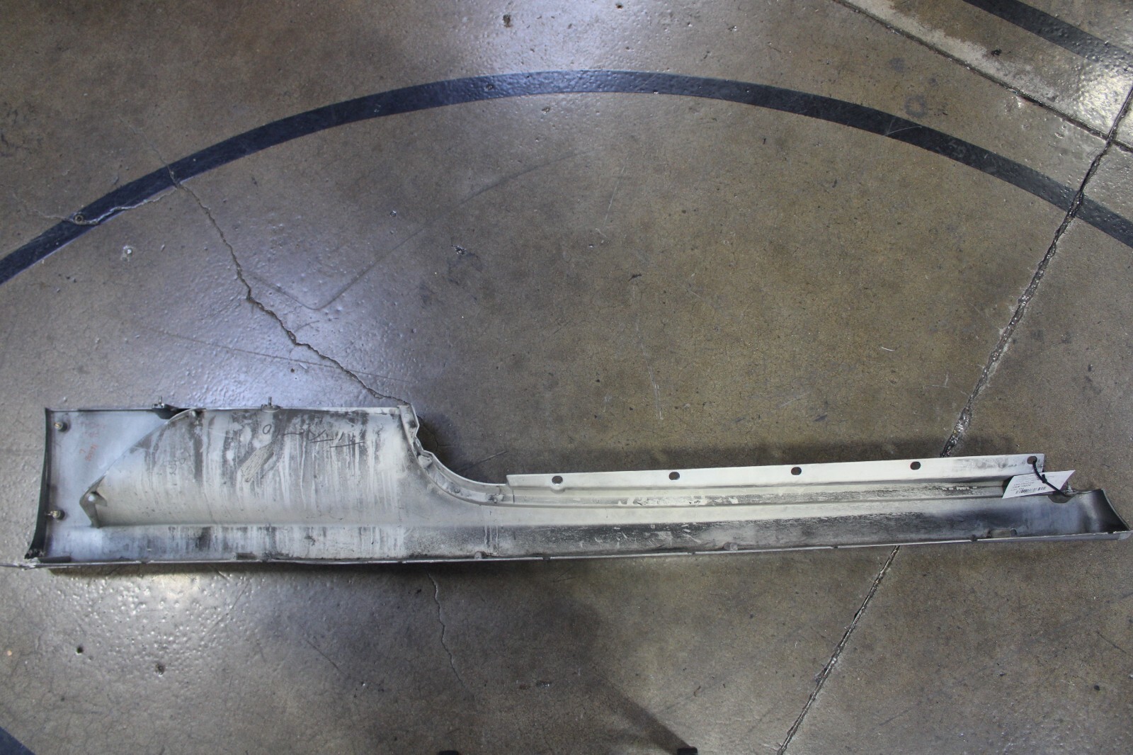 Ferrari F430, Coupe, Spider, LH, Rocker Panel, Silver, Dmg, Used, P/N 68021110
