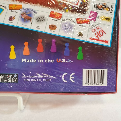 Christmas Opoly Holiday Board Game Celebrate The Season New Sealed USA Made - Picture 5 of 5