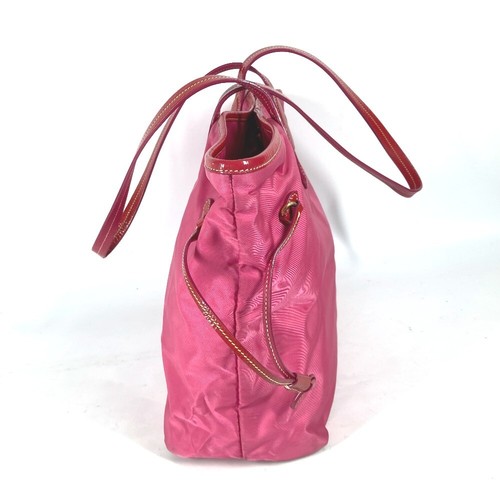 PRADA logo Bag Shoulder Bag Tote Bag Shoulder Bag Nylon / enamel pink - Picture 3 of 16