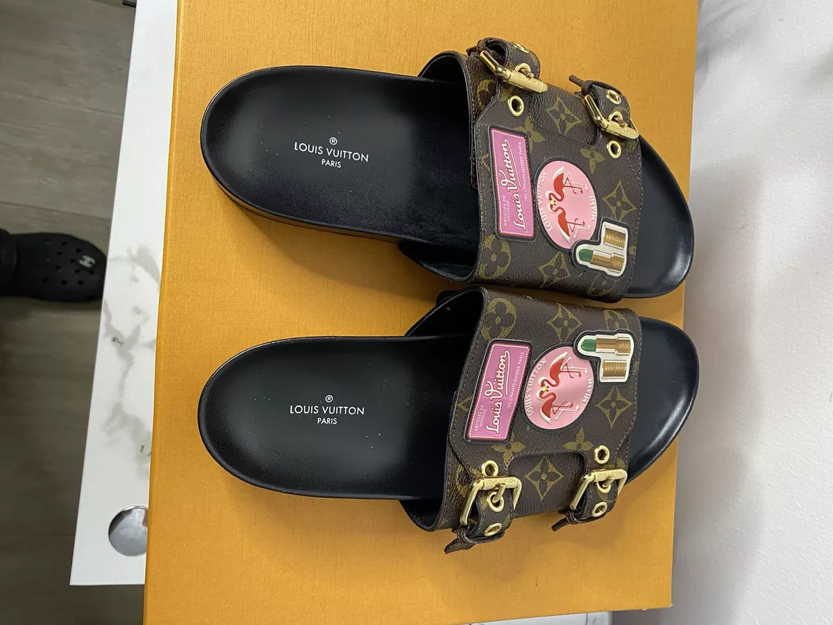 LOUIS VUITTON Slipper*  Louis vuitton slippers, Nike shoes women, Lv  slippers