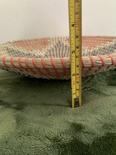 Seegras aufgerollt geflochten Korb Wandbehang Dekor Boho Bohemian Natur 14” 18” - Bild 11 von 11