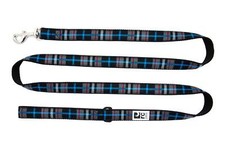 52010321 1" Leash Black Twill Plaid 6' Dog Leash 6'