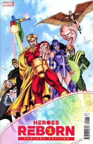 HEROES REBORN #1 1:100 GEORGE PEREZ HIDDEN GEM VARIANT NM- (PRIORITY & FREE INS)