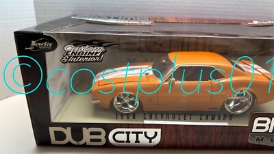 JADA DUB CIT 1968 CHEVY CAMARO 1:18 ORANGE WITH WHITE STRIPE
