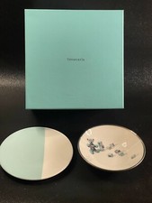 Tiffany  Co Bear  Block 2-piece Tableware Set Bowl And Plate, Missing Cup