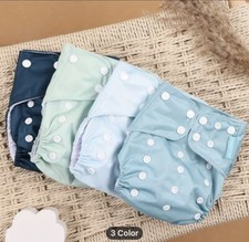 4pc Adjustable Reusable Baby Diapers