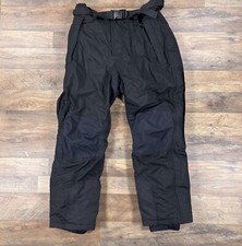 Cabelas Snow Pants Mens Large Black Belted Lined Ski Outdoor Winter Snowboard