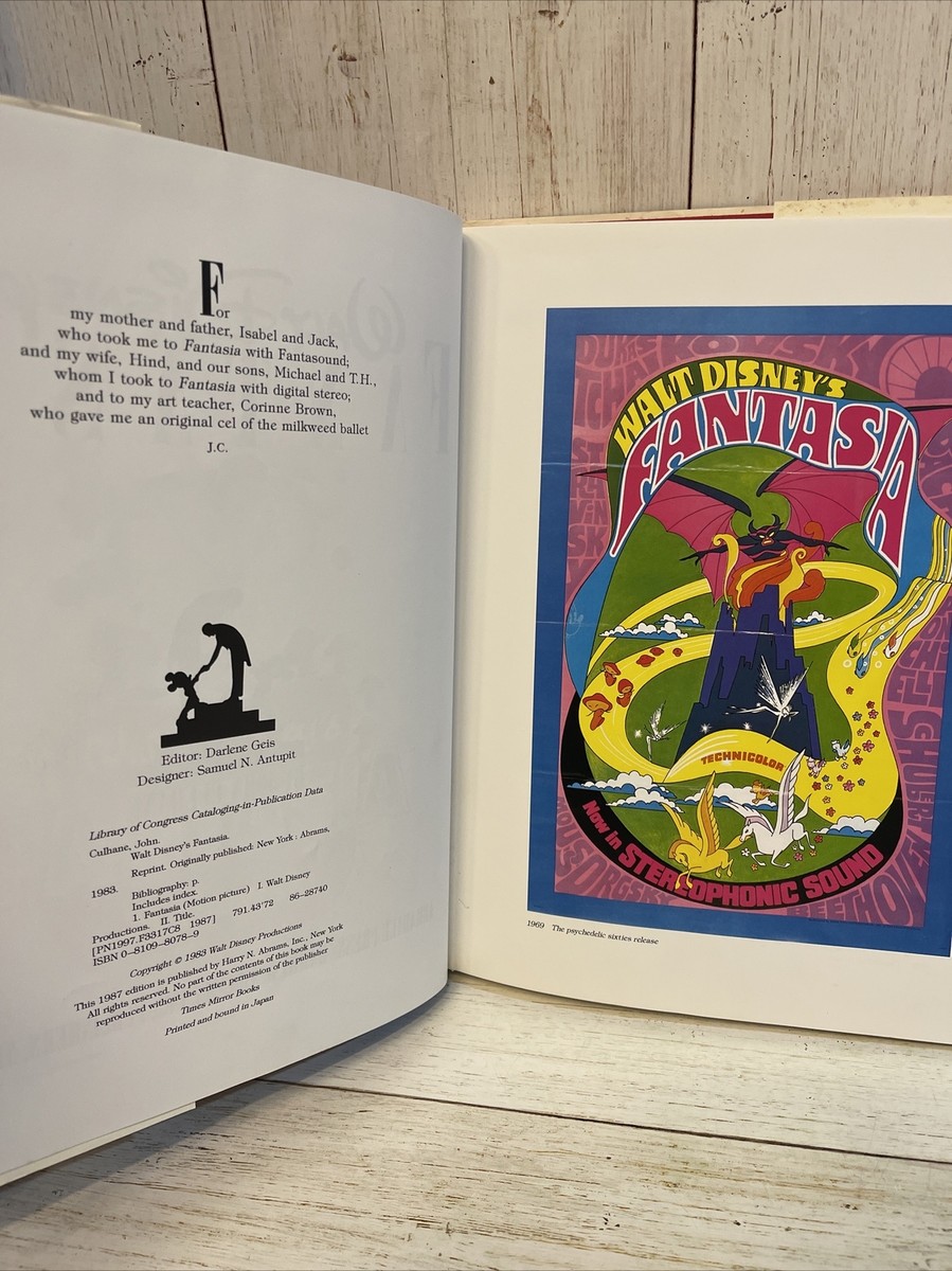 アート・デザイン・音楽 Walt Disney's FANTASIA John Culhane Walt Disney's Fantasia Book By John Culhane Abradale Press