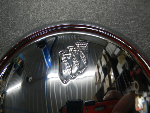 63 64 65 66 67 Buick LeSabre Wildcat Electra Side View Mirror Tri Shield NEW - Picture 2 of 12