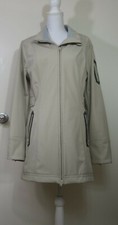Women's Athleta Beige Full Zip Outdoor Trench Coat Sz. L R5-92