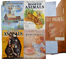 Walter Foster Vintage Art Books lot of 5 animals portraits hoofed animals