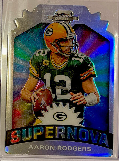 2019 Contenders Optic Supernova SSP Die-Cuts Aaron Rodgers Packers Case Hit Mint