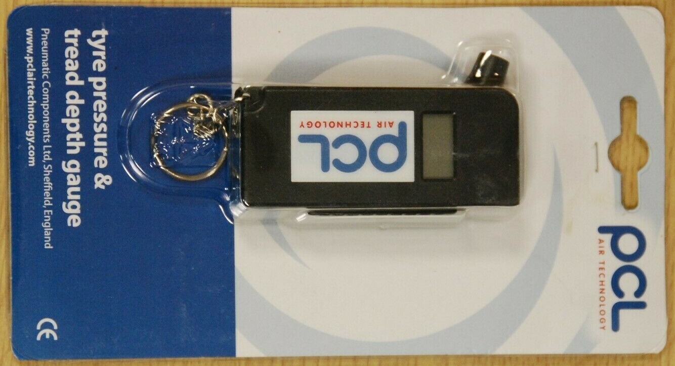 PCL Tyre Pressure Gauge And Tread Depth Gauge 2-in-1 Digital Measurer TPDG1S03
