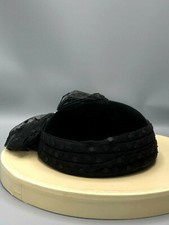 Vintage Neiman Marcus Black Hat with original Box 