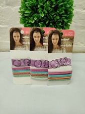 3 Pack 10PCS Each Scunci Textured Metals Hair Accessories 51870-P