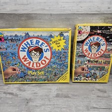 1990 Where's Waldo Colorforms Deluxe Play Set Plastic Stickers Lot 2 