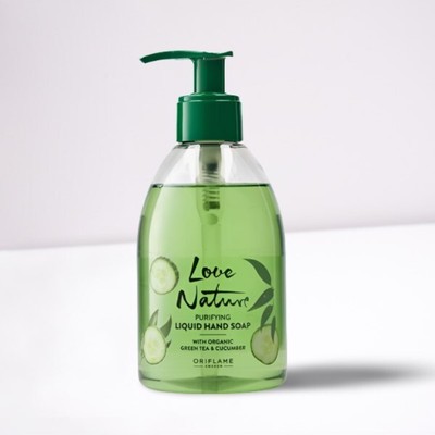 Oriflame reinigende flüssige Handseife 300ml LOVE NATURE grüner Tee & Gurke 46470