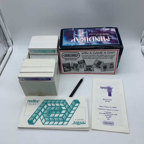 MindTrap Vintage Game From 1993 by Spears Games (With some sealed cards) - Picture 10 of 11