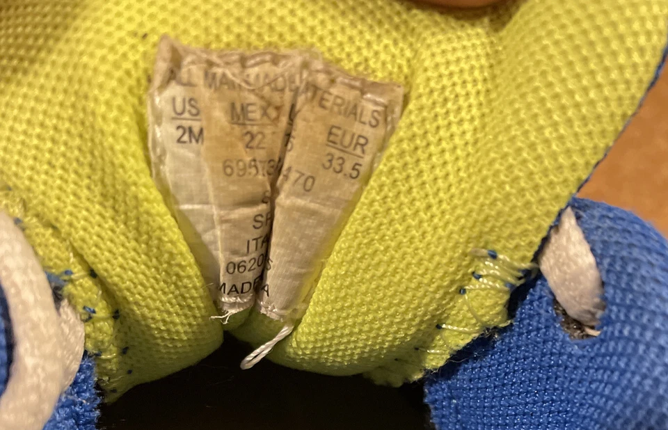 Everlast мальчиков kids синий и желтый теннис обувь кроссовки 2 М - Изображение 4 из 4