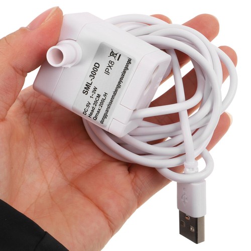 Mini Submersible Water Pump Quiet USB Fountain Pump for Pet Water Fountain - Picture 4 of 12
