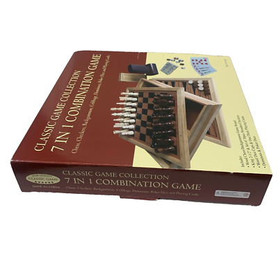 7 in 1 Combination Game Set Classic Collection Ages 14+ Sealed 2-4