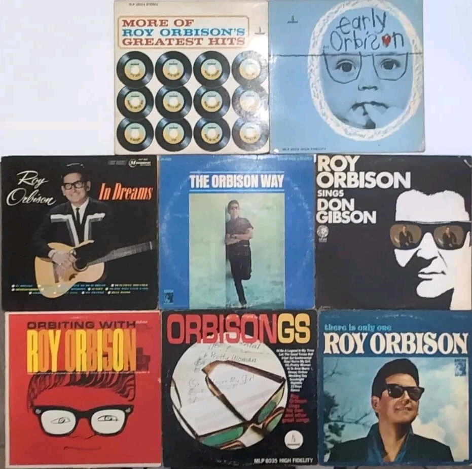 Roy Orbison Vinyl LP Record Lot Of 8 Dreams Orbiting Early GS Hits Only One - Image 2 of 4