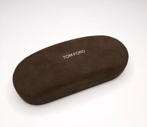 NEW TOM FORD BROWN AUTHENTIC SUNGLASSES EYEGLASSES CLAMSHELL CASE - 第 1/1 張圖片