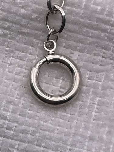 Vintage Sterling Silver 6mm Cable Link With Toggle & Clasp, Signed JC 7.25 Inch - Picture 5 of 6