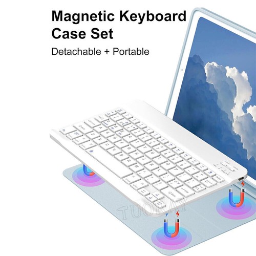 Bluetooth Keyboard Case Cover For iPad 5/6/7/8/9/10/11th Gen Air 3 4 5 6 Pro 11 - Picture 15 of 63