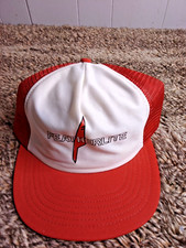 Vintage Featherlite Mesh Snapback Trucker Hat Cap USA MADE