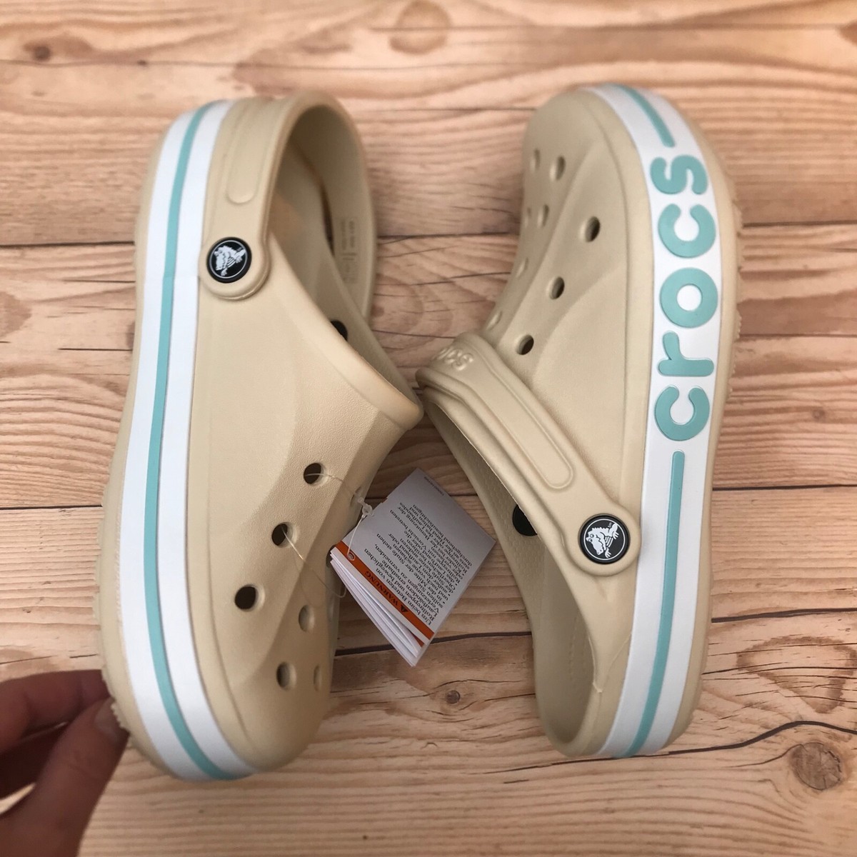 New* Crocs Bayaband Clog Winter White/Multi Select-a-Size | eBay