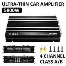 5800W Watt 4 Channel Car Truck Amplifier Stereo Audio Amp Speaker System I6Z3