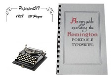Remington Portable typewriter Owners Manual 1928 (20pg) thumbnail