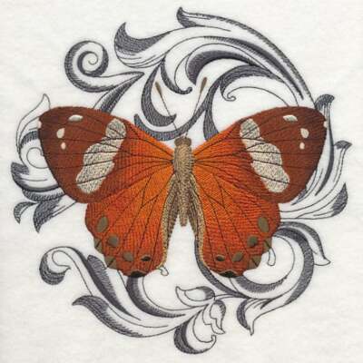 HARLEQUIN METALMARK Butterfly HAND Towel SET Embroidered 