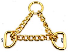 Brass Martingale Chain to Assemble Dog Collars  2mm 7 7/8  FREE SHIPPING