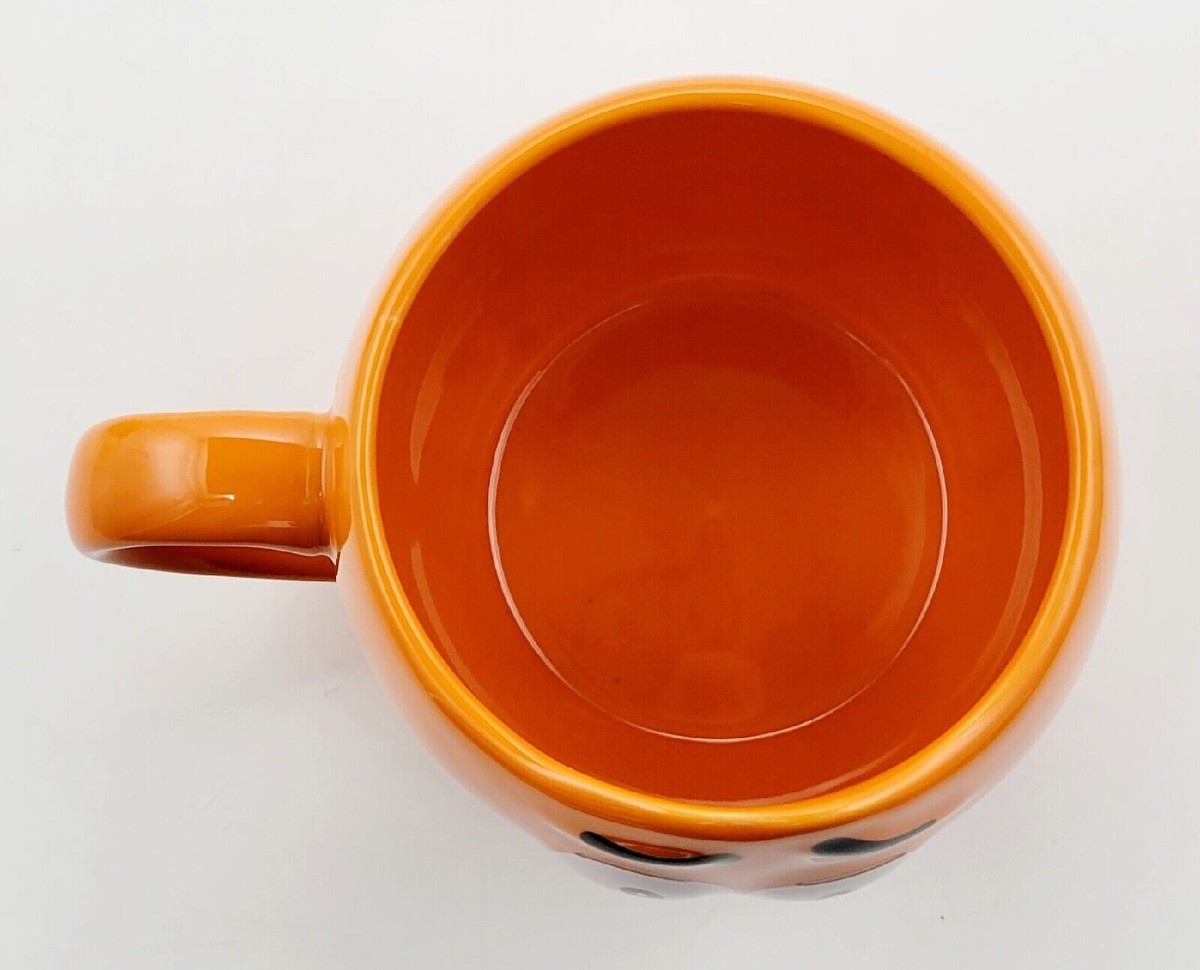 フェイスマグ m&ms M&M Ceramic Sculptured Face Mug Cup Orange for Coffee Tea