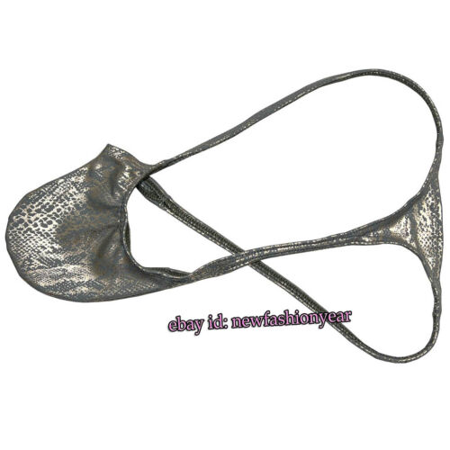 Ropa interior de bikini brillante para hombre bolsa calzoncillos potenciadores tiro bajo tanga calzoncillos - Imagen 24 de 38