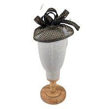 Vintage Wedding Bridal Prom Party Black Net Fascinator Headband One Size