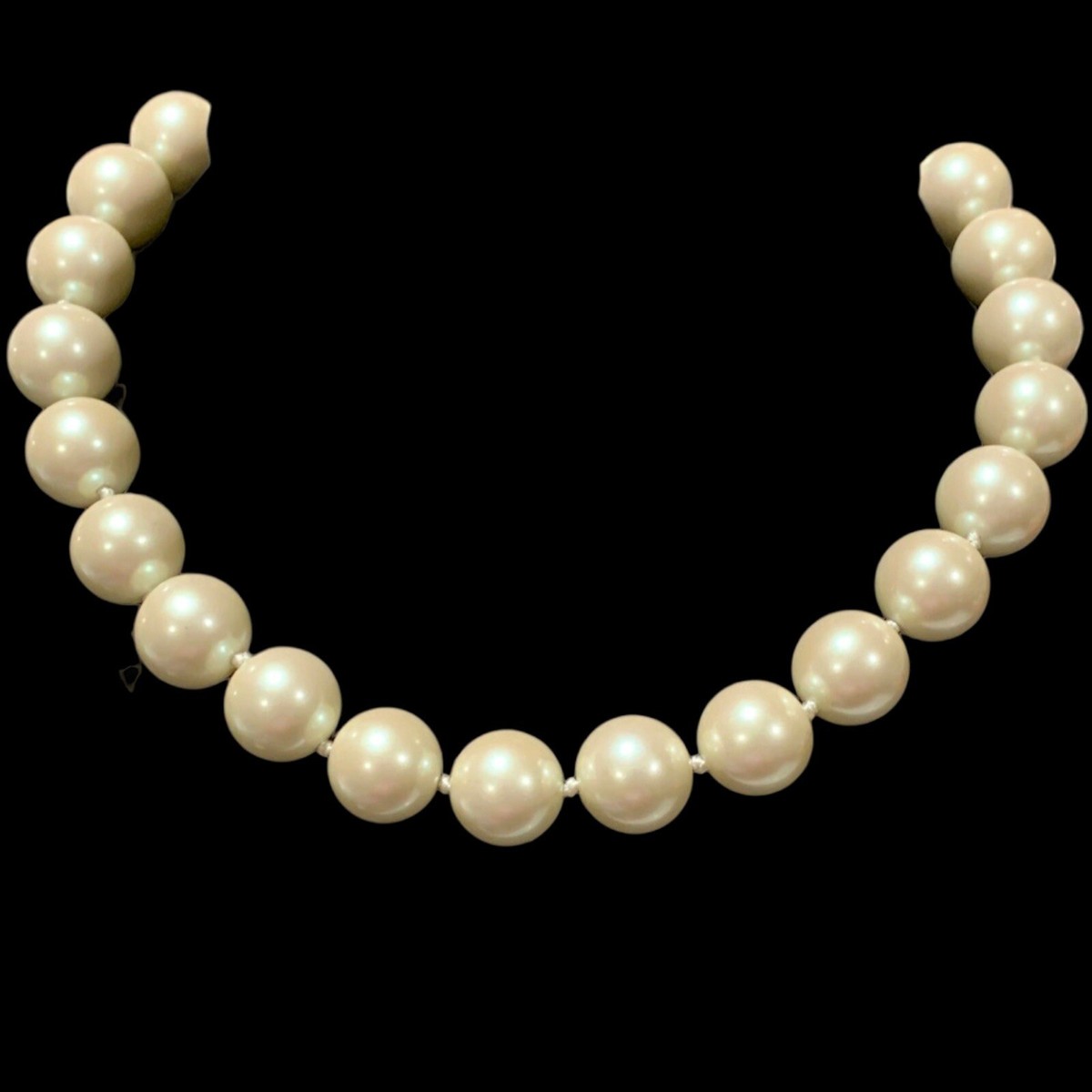 ★ENGBROX★ silver925 panorama pearl necklace EBNL23043PK Brooks Brothers Sterling Silver 925 Clasp X LargeWhite Glass