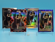 4 X PAYTON TURNER 2021 Panini Rookie: Red & Black Checkerboard, Purple Hyper
