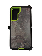 Tree Camo Rugged Heavy Duty Holster Case with Belt Clip for Samsung Galaxy S21