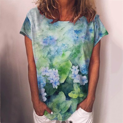 Women Tops Sweatshirt Crew Neck Short 